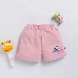 YK X Tinyo Infant Boys Pack of 2 Snoopy Printed Pure Cotton Shorts image 3