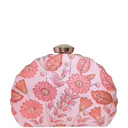 ARTKLIM Floral Embroidered Sequinned Box Clutch image 4