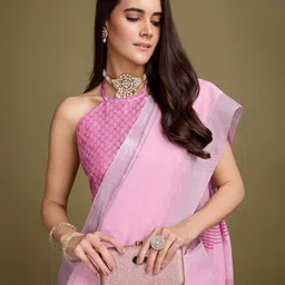 Rekha Maniyar Solid Zari Saree-image-87