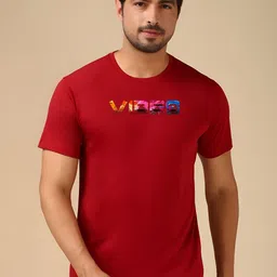 CASUALBUD Men Typography Printed Round Neck T-shirt-image-46