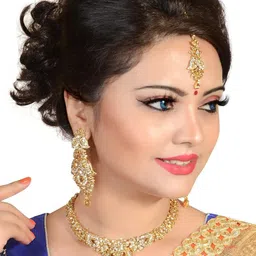 Anouk Gold Plated Stone Studded Jewellery Set-picture-14