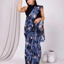 JAIPURI BLOCK PRINT Bandhani Pure Cotton Bagru Saree-image-32