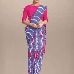 NIKHILAM Tie and Dye Pure Cotton Bagru Saree-picture-18