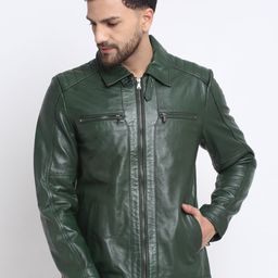 Teakwood Leathers Men Water Resistant Leather Jacket-picture-1