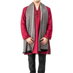 Naureen Men Woven Design Stole-picture-38