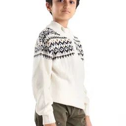 RARE ONES Boys Fair Isle Printed Pullover image 2