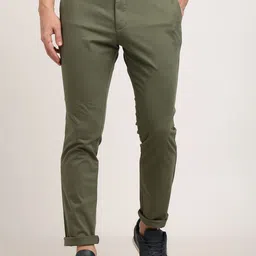 Indian Terrain Men Urban C Tapered Fit Mid-Rise Chinos Trousers-picture-21