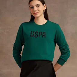 U.S. Polo Assn. Women Printed Cotton Pullover Sweatshirt-picture-39