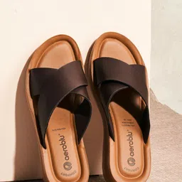 Aeroblu Women Open Toe Wedge Heel Sandals-image-30