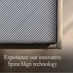 Wakeup India Imperious White Cotton Medium Firm Spine Align Orthopedic Double Mattress image 3