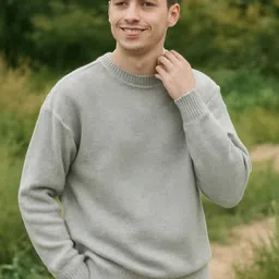 HERE&NOW Men Long Sleeves Pullover Sweater image 5