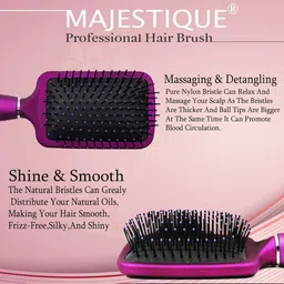MAJESTIQUE Paddle Detangling Cushion Hair Brush image 3