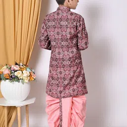 TAKE STYLE Boys Multi Cotton Blend Embroidered Kurta Sets image 3