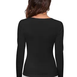 DHRUVIL IMPEX Women Solid Sweetheart Neck Cotton Top image 5