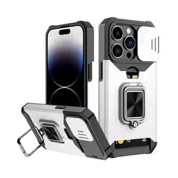 Luxury Kase LK177 Camera Slide Protection Card Holder Solid iPhone 15 Pro Max Back Case-picture-33
