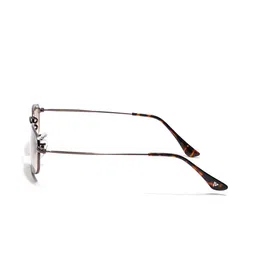 Voyage Unisex Brown Lens & Brown Rectangle Sunglasses with UV Protected Lens V3957MG7558 image 5