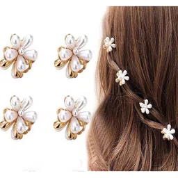 HYMT Women Set of 4 Beaded Claw Clip image 2