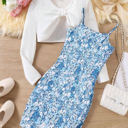 BAESD Floral Print Applique Crepe A-Line Maxi Dress-picture-37