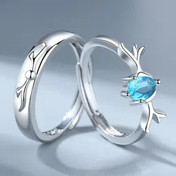 J.S ENTERPRISES Unisex Set of 2 Adjustable Finger Rings image 5