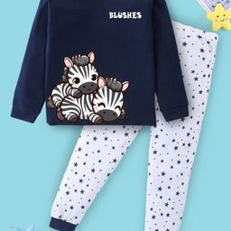 BLUSHES Kids Printed Pure Cotton Night suit-picture-18