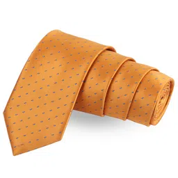 PELUCHE Mustard Printed Broad Tie-picture-14