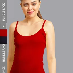 FBAR Pack Of 2 Non-Padded Pure Cotton Camisoles-picture-39