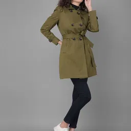 Crimsoune Club Spread Collar Shoulder Tabs Double-Breasted Longline Trench Coat-picture-22