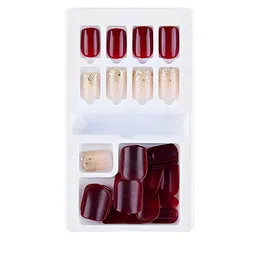 SYGA 30Pcs Long-Lasting Press-On Artificial Nails - Red F635-13 image 1