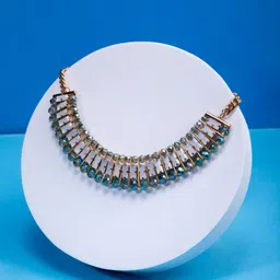 Priyaasi Gold-Plated Stone Studded Necklace-picture-34