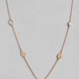 Carlton London 925 Sterling Silver Rose Gold-Plated Necklace image 4