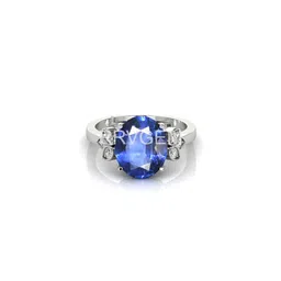 RRVGEM 3.25 Ratti Silver Plated Blue Sapphire Ring image 2