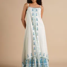 Global Desi Printed Pure Cotton Ethnic Gown-image-26