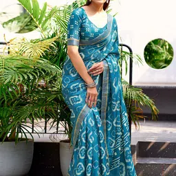 KALINI Zari Art Silk Jamdani Saree-image-41