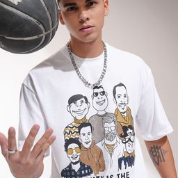 HIGHLANDER Men Graphic Printed Round Neck Oversized T-shirt-picture-35
