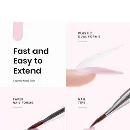 Adoere Set Of 6 Nail Extension Kit-Pink image 3