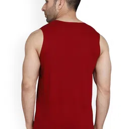 SLOWLORIS Pack Of 2 Sleeveless Printed Combed Cotton Innerwear Vest image 5