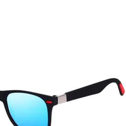 SPADEACES Unisex Square Sunglasses BLUE BLACK WAYFARAR-43_14 image 3