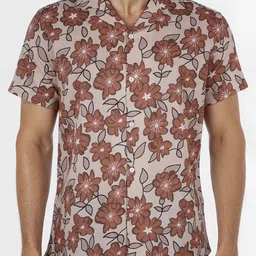 Celio Men Classic Opaque Printed Casual Shirt image 3