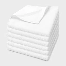 U & U Unique Utilities 6 Pieces White 400 GSM Face Towels-picture-16