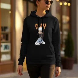 Dagcros Girls Printed Hooded Sweatshirt-picture-17