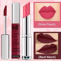 MI FASHION Set of Experience the Best Liquid Lipstick 3.5ml & Creamy Matte Lipstick 3.5g-picture-47