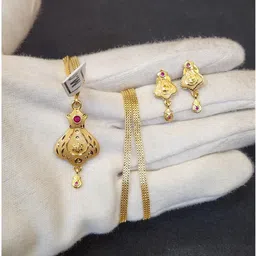 Anshenterpris Women Gold-Plated Brass Pendant-image-15