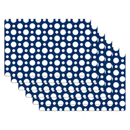 Kuber Industries 6-Pcs White & Black Printed Fridge Mat image 5