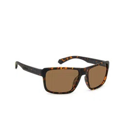 Polaroid Men UV Protected Lens Rectangle Sunglasses 206732HGC58SP-picture-22