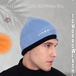 Tomorrow Fashion Men Multi Wool Caps image 2