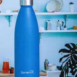 Servewell Bali Imperial Blue SS Stainless Steel Single Wall Water Bottle 1 L-image-98