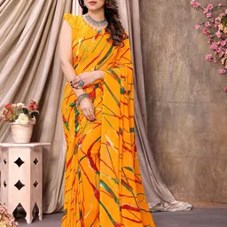 ANAND SAREES Printed Pure Georgette Saree-image-95