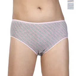 CHIC Women Pack Of 3 Striped Pure Cotton Hipster Briefs-picture-38