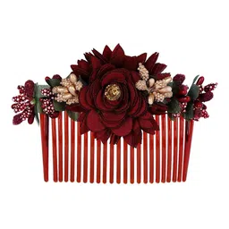 DN ENTERPRISES Women Set of 3 Embellished Comb Pin image 5