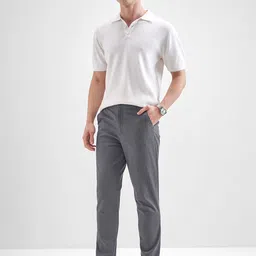 HIGHLANDER Men Slim Fit Mid Rise Trousers image 5